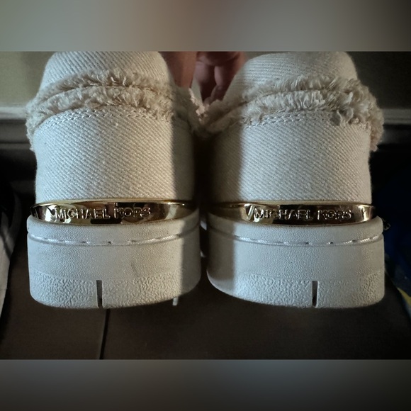 Michael Kors Rebel Frayed Demin sneakers.  Worn twice. - Picture 2 of 3